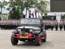 Supian HK Pimpin Apel Gelar Pasukan Pengamanan Jelang Pengajian 5 Rajab di Lapangan Murjani