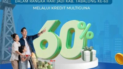 HUT Tabalong ke-60, Bank Kalsel Beri Cashback Provisi Kredit Multiguna Hingga 60%”