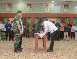 Bupati Andi Rudi Latif Teken Kesepakatan, Tanah Bumbu Tegaskan Dukungan Pembangunan Makodam “Lambung Mangkurat”