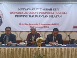 Bujino A. Salan Kembali Nahkodai KAI-ISL Kalsel, Terpilih Aklamasi di Musda V