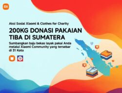 Xiaomi dan Clothes for Charity Donasikan 200 Kg Pakaian Layak Pakai