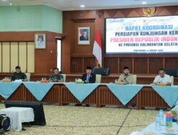 Gubernur H. Muhidin Pimpin Rakor Persiapan Kunjungan Presiden dan Antisipasi Bencana