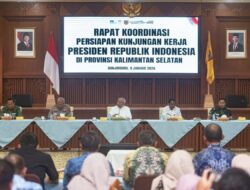 Presiden Prabowo Dijadwalkan Kunjungi Kalsel, Gubernur H. Muhidin Pimpin Rakor Kesiapan