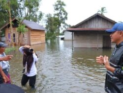 Tinjau Penyumbatan Aliran Air di Kurau, Bupati Tala Rencanakan Pengerukan Muara dan Pembangunan Pintu Air