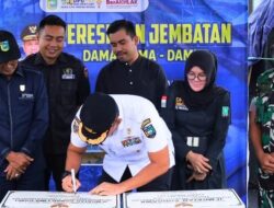 Dorong Ekonomi dan Pariwisata, Dua Jembatan di Panyipatan Diresmikan Bupati Rahmat Trianto