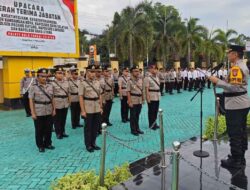 Sertijab Polres HSS, Kapolres Tekankan Komitmen Antinarkoba dan Pelayanan Publik