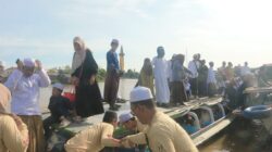 Haul Guru Zuhdi ke-6, Puluhan Kelotok Antar Jamaah Lewat Sungai Martapura