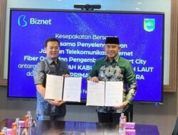 Pemkab Tanah Laut Teken Kerja Sama dengan Biznet, Perluas Internet Fiber Optik hingga Pelosok