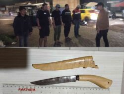 Bawa Belati, Seorang Pedagang di Kelayan Diamankan Polisi