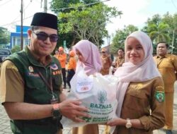 Jelang Idulfitri, BPBD Balangan Distribusikan Bantuan Pangan Pokok Lewat Program Baznas
