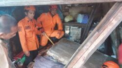 Sebuah Bangunan di Pasar Ujung Murung Ambruk, Seorang Pria Terluka dan Dilarikan ke RS