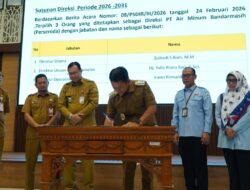 Zulbadi Jadi Dirut PAM Bandarmasih, Pemkot Banjarmasin Targetkan Perbaikan Distribusi Air