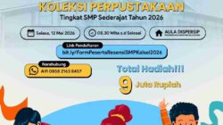 Tingkatkan Literasi Pelajar, Dispersip Kalsel Gelar Lomba Resensi Buku Tingkat SMP