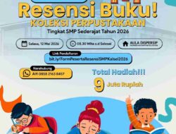 Tingkatkan Literasi Pelajar, Dispersip Kalsel Gelar Lomba Resensi Buku Tingkat SMP