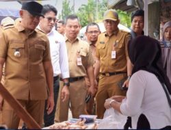 Bupati Tala Sidak Pasar Bajuin, Pastikan Stok dan Harga Bapok Jelang Idulfitri