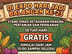 Edukasi Pangan Sehat, DKP3 Balangan Bagikan Kukusan Gratis di Expo