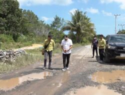 Wabup Kotabaru Tinjau Progres Pembangunan dan Pemeliharaan Jalan di Pulau Laut