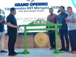 Bupati Samsul Rizal Resmikan Liga Pemdes HST Menyala 2026
