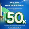 HUT Banjarbaru, Bank Kalsel Bagi Voucher Belanja untuk Nasabah