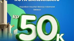HUT Banjarbaru, Bank Kalsel Bagi Voucher Belanja untuk Nasabah