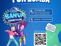 Meriahkan QRISTIVAL 2026, Bank Kalsel Ajak Masyarakat Ikuti Fun Zumba di Siring 0 Kilometer