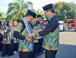 Wabup Balangan Lepas Kafilah MTQ XXXVII Kalsel, Siapkan Hadiah Umrah bagi Peraih Juara