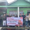 Trio Motor Tebar Berkah Kurban di Gambut.
