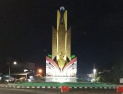 Tugu Selamat Datang Marabahan Gelap Jelang MTQ Provinsi, Perbaikan Masih Tunggu Dana
