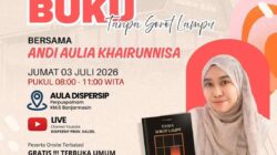Hadiri dan Ramaikan, Dispersip Kalsel Gelar Bedah Buku Tanpa Sorot Lampu