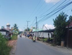PJU Berangas Rampung, Jalan yang Dahulunya Gelap Kini Terang