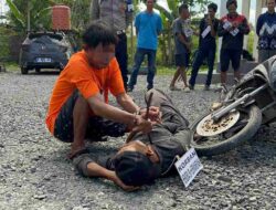 Pembunuhan di Banjarmasin Selatan Direkonstruksi, Tersangka Akui Emosi Usai Jatuh dari Motor