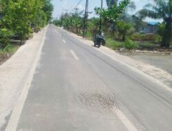 Jalan Provinsi di Kolam Kanan Batola Rusak Meski Baru Dibangun, Warga Minta Segera Diperbaiki