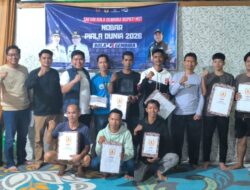 Semarak Bola Gembira, Ratusan Warga Kecamatan Batara HST Nonton Bareng Piala Dunia