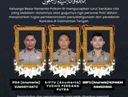 Tiga Polisi Gugur di Kalteng, Menko Polkam Sampaikan Duka Mendalam