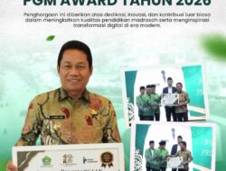 Komitmen Majukan Pendidikan Madrasah, Bupati Balangan Raih Anugerah PGM Award 2026