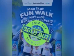 Bank Kalsel Dukung Fun Walk HUT ke-55 BPost, Kuota Peserta Langsung Ludes