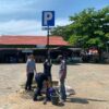Tata Parkir Lebih Tertib, Dishub Balangan Pasang Rambu di Sejumlah Lokasi