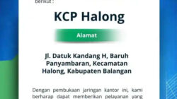 Akses Perbankan Makin Dekat, Bank Kalsel Buka KCP Halong di Balangan