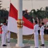 Wabup Barito Timur Pimpin Upacara Penurunan Bendera HUT ke-81 RI