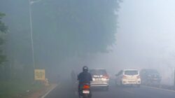 Kabut Asap Ganggu Jarak Pandang, Trio Motor Ingatkan #Cari_Aman