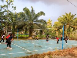 Lapangan Voli Program Bupati Tanah Bumbu Jadi Ruang Berkumpul Warga Desa Madu Retno