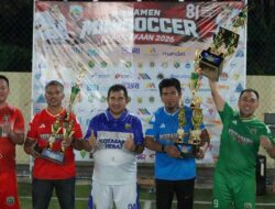Semarak HUT ke-81 RI, Pemkab Kotabaru Gelar Turnamen Minisoccer Antarinstansi