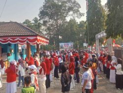 Semarak HUT ke-81 RI, Kecamatan Simpur Gelar Senam Sehat dan Bagi Doorprize