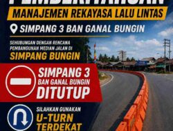 Mulai 23 Agustus, Arus Lalu Lintas di Simpang Bungin Dialihkan