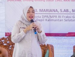 Hj Mariana Abidin Sosialisasikan Empat Pilar di Kabupaten Tanah Laut