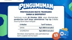 Mulai 28 Oktober, Biaya Top Up DANA dan ShopeePay via Aksel Bank Kalsel Jadi Rp2.000