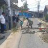 Suara Mesin Bor Menggema di Gang 20, Samosir Penuhi Janji Reses Bangun Gorong-Gorong di Telaga Biru