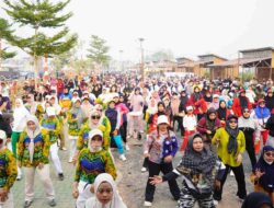 Semarak Lima Abad Kota Banjarmasin, Warga Pemurus Dalam Gelar Senam Sehat Bersama