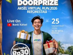 Hadiah Rp30 Juta Siap Diundi, Ini Jadwal Doorprize Aksel Virtual Run 2026