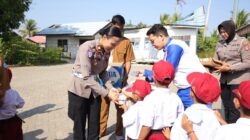 Trio Motor dan Polisi Tanamkan Budaya Tertib Berlalu Lintas Sejak Dini di SDN Mantuil 4
